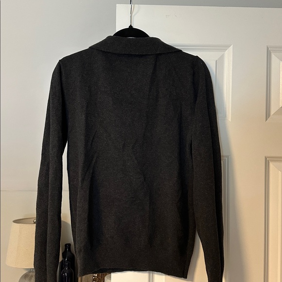 Faherty Jackson Polo Pullover in ash heather - Picture 4 of 7